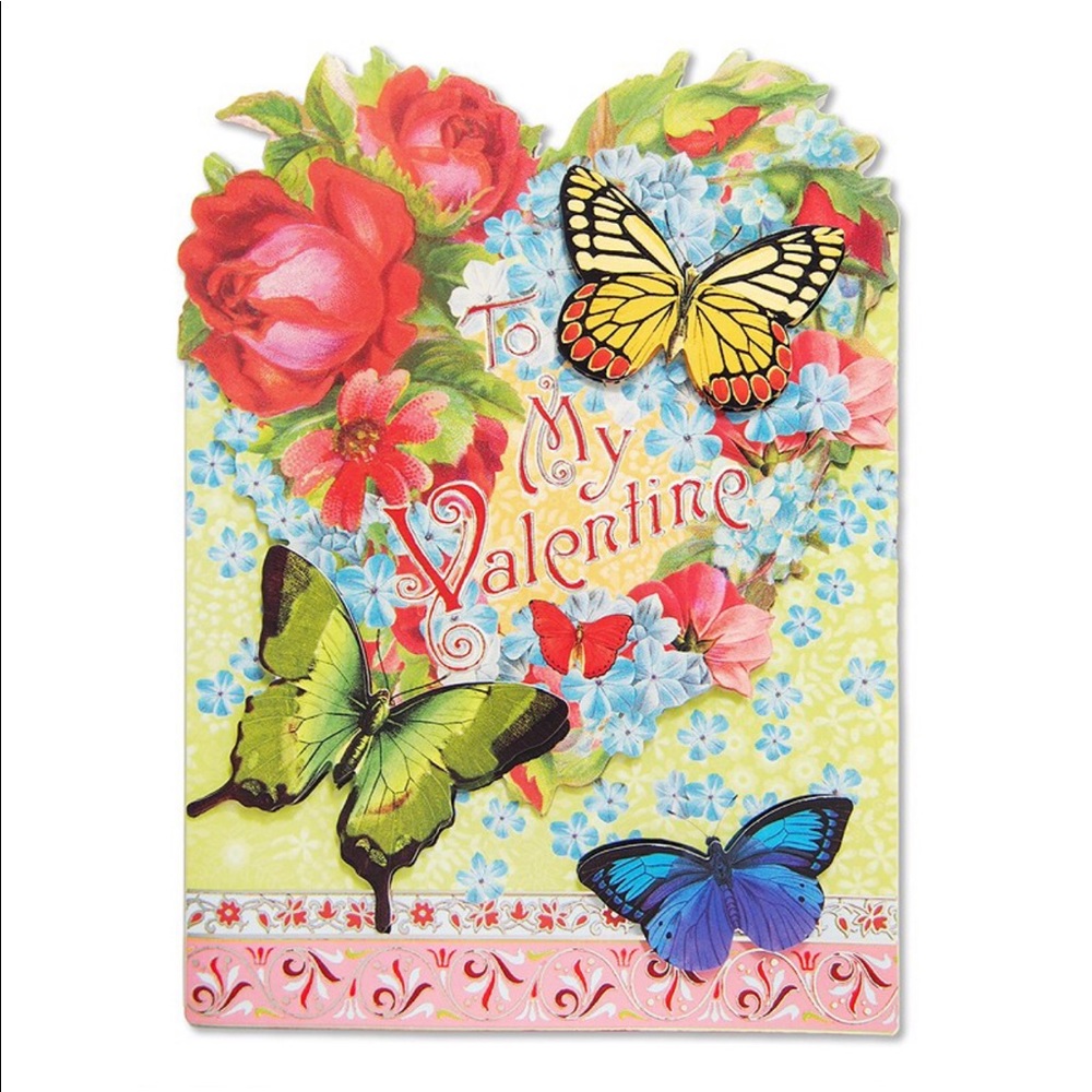 Pooch & Sweetheart Single (1) Small Die-Cut Card: To My Valentine (58718)